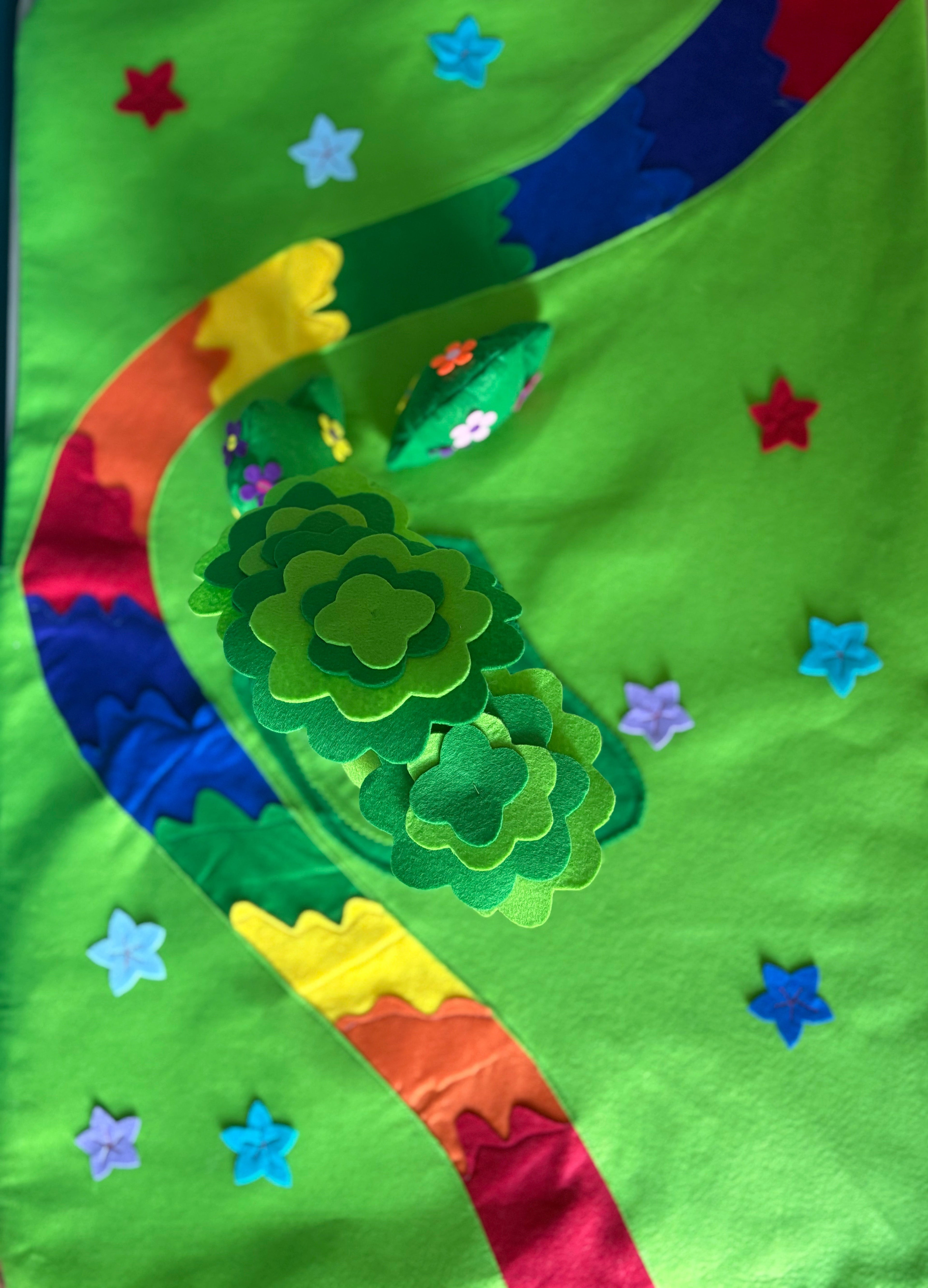 Enchanted riverside small world mat