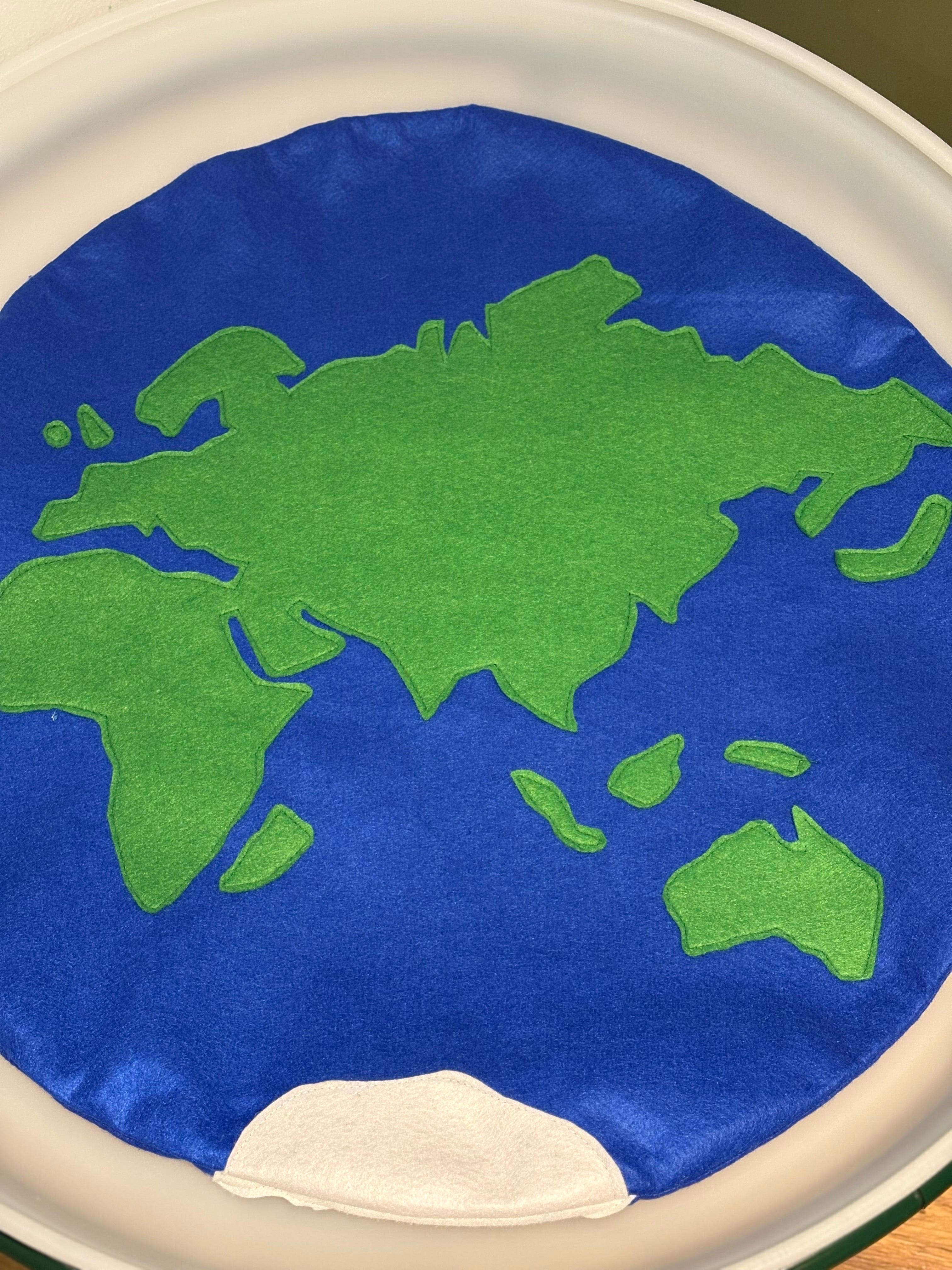 World map mat (double sided)