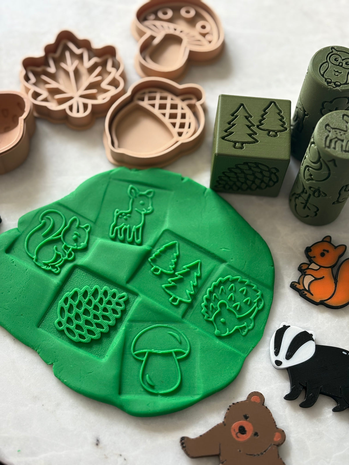 Forest stamp cube