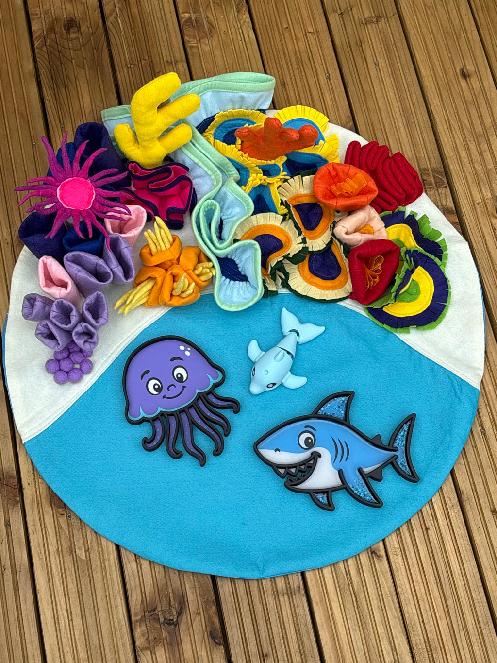 Coral reef play mat