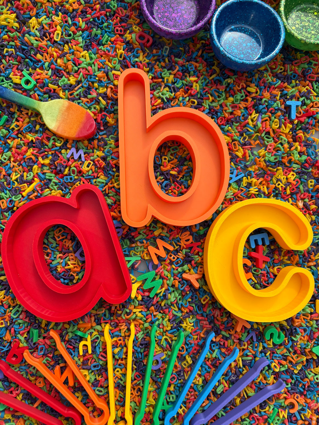 Alphabet mini trays