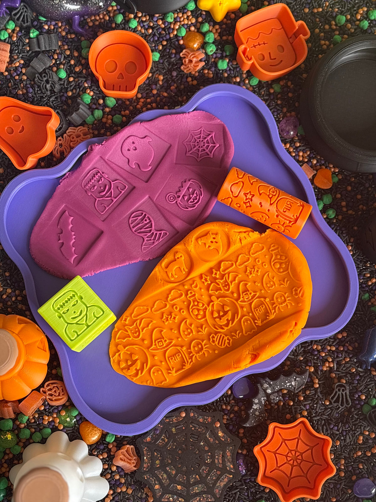 Halloween roller / stamp cubes