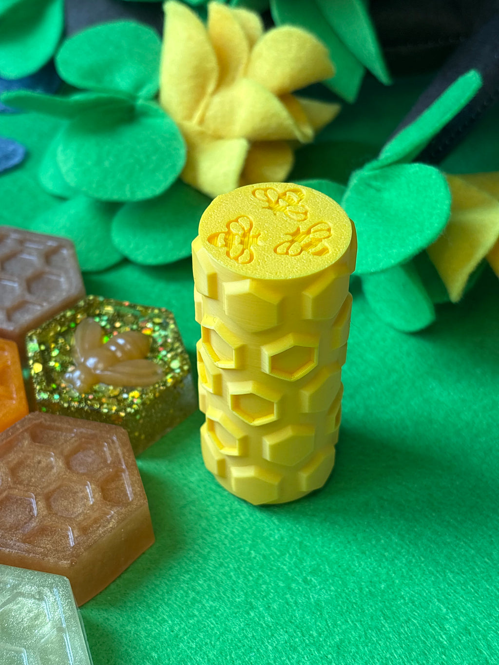 Bee themed play dough roller