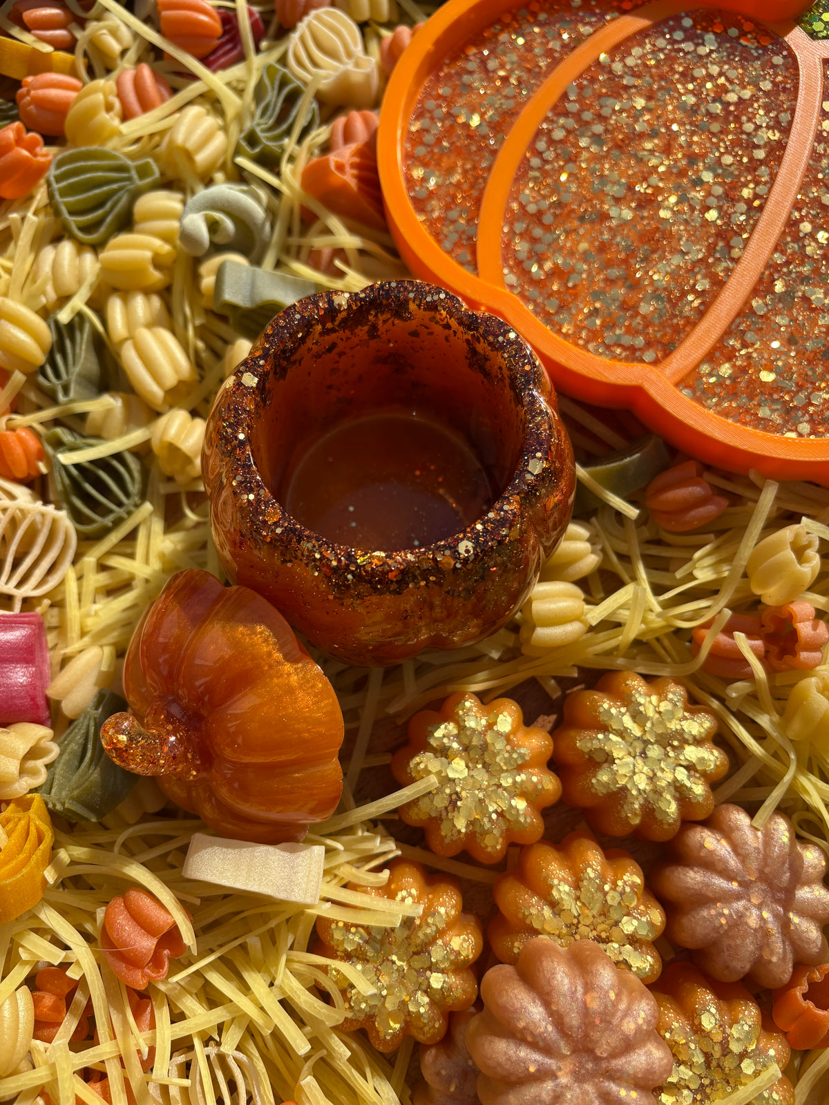Pumpkin trinket jar