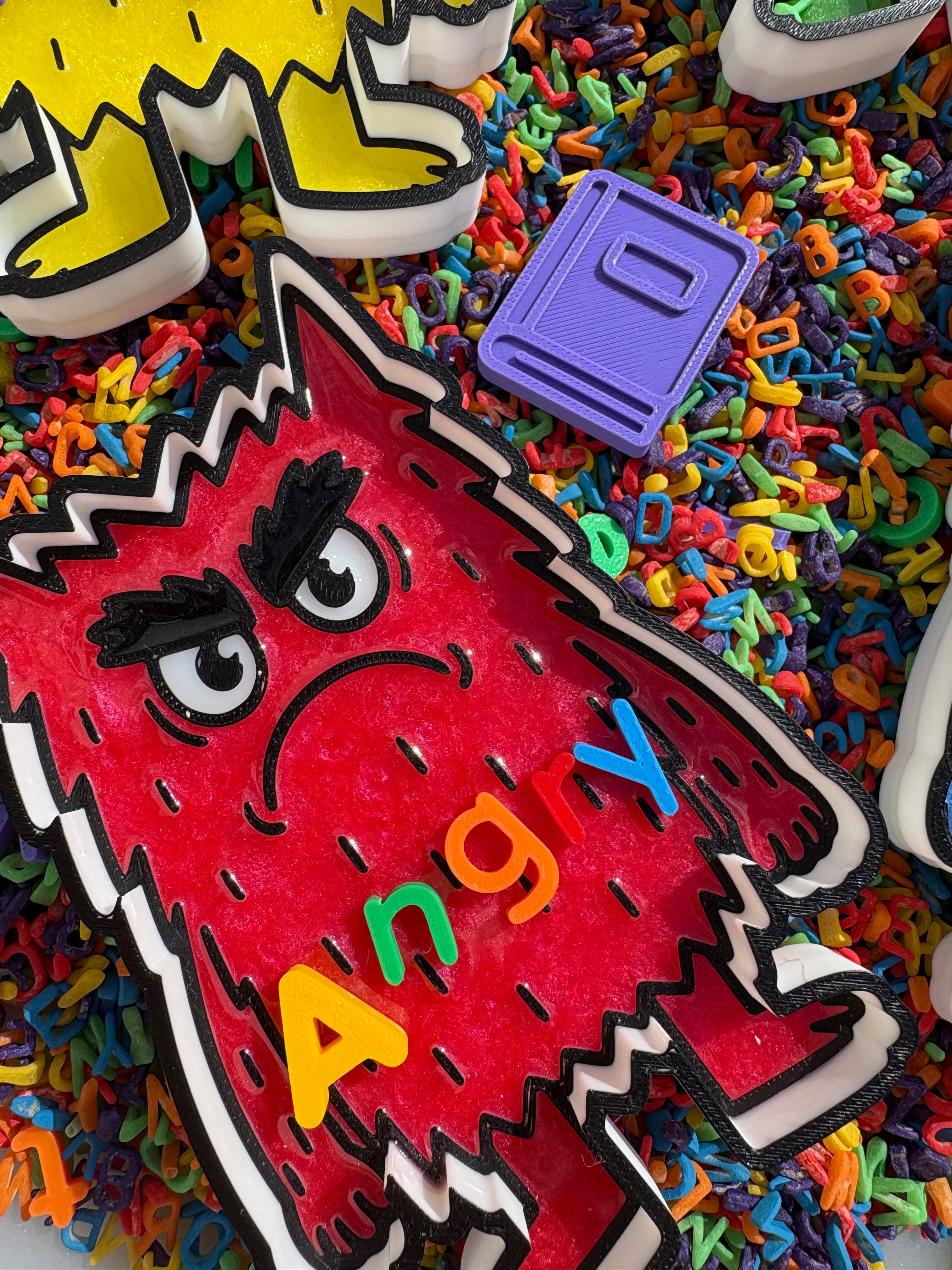 Colour monster trays (set of 6)
