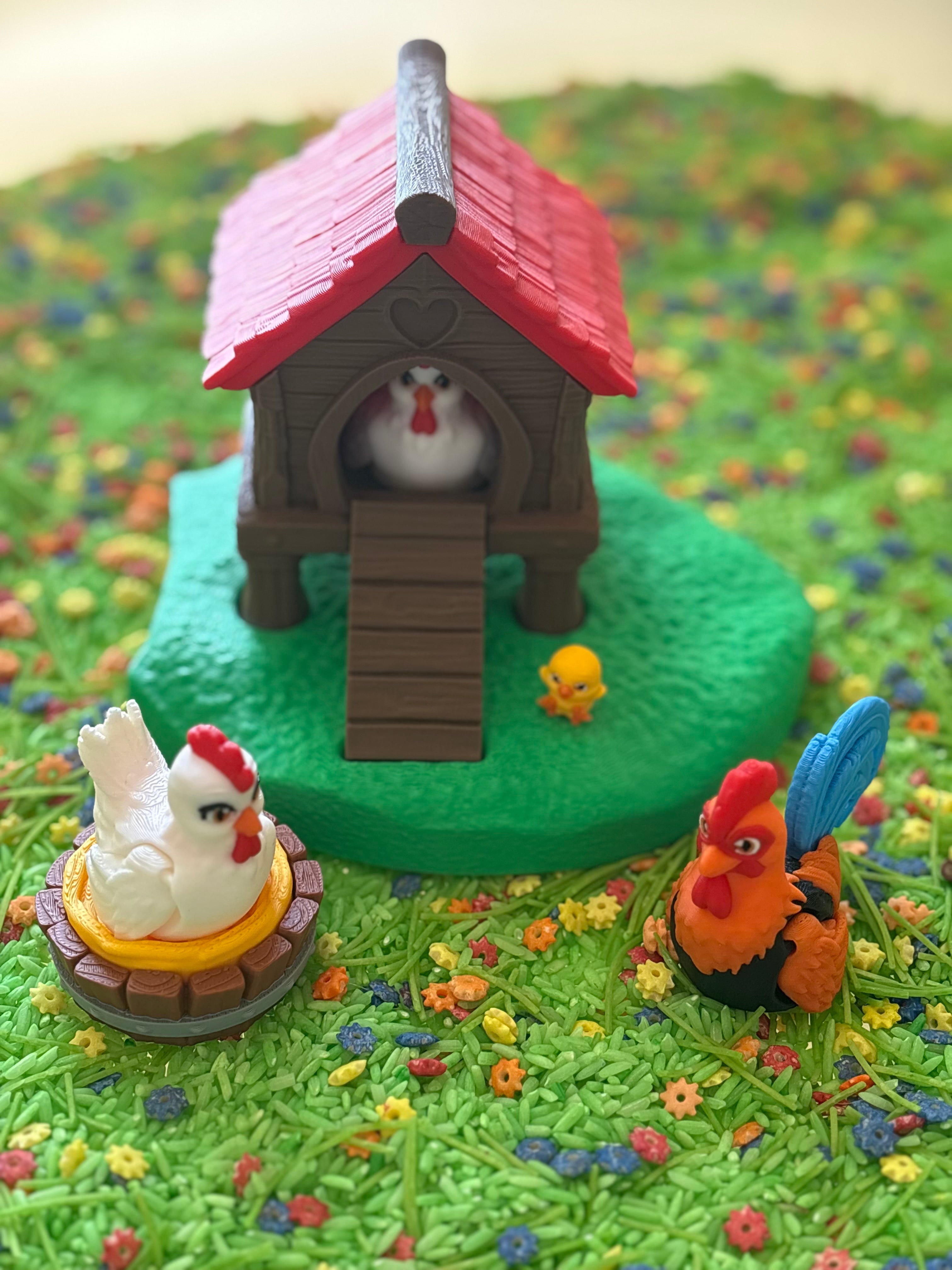 Chicken and coop set