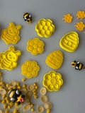 Bee themed play dough cutters