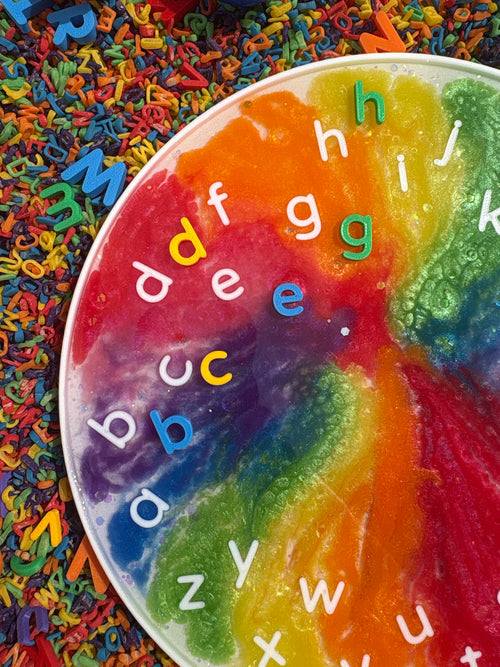 Alphabet board + loose letters