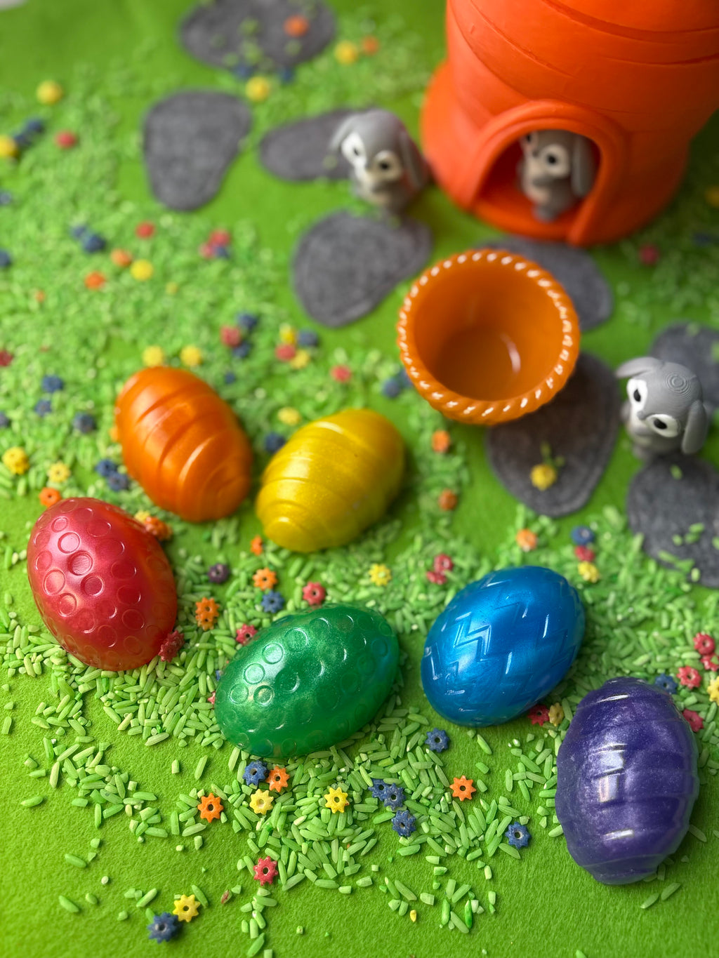 Easter eggs loose parts