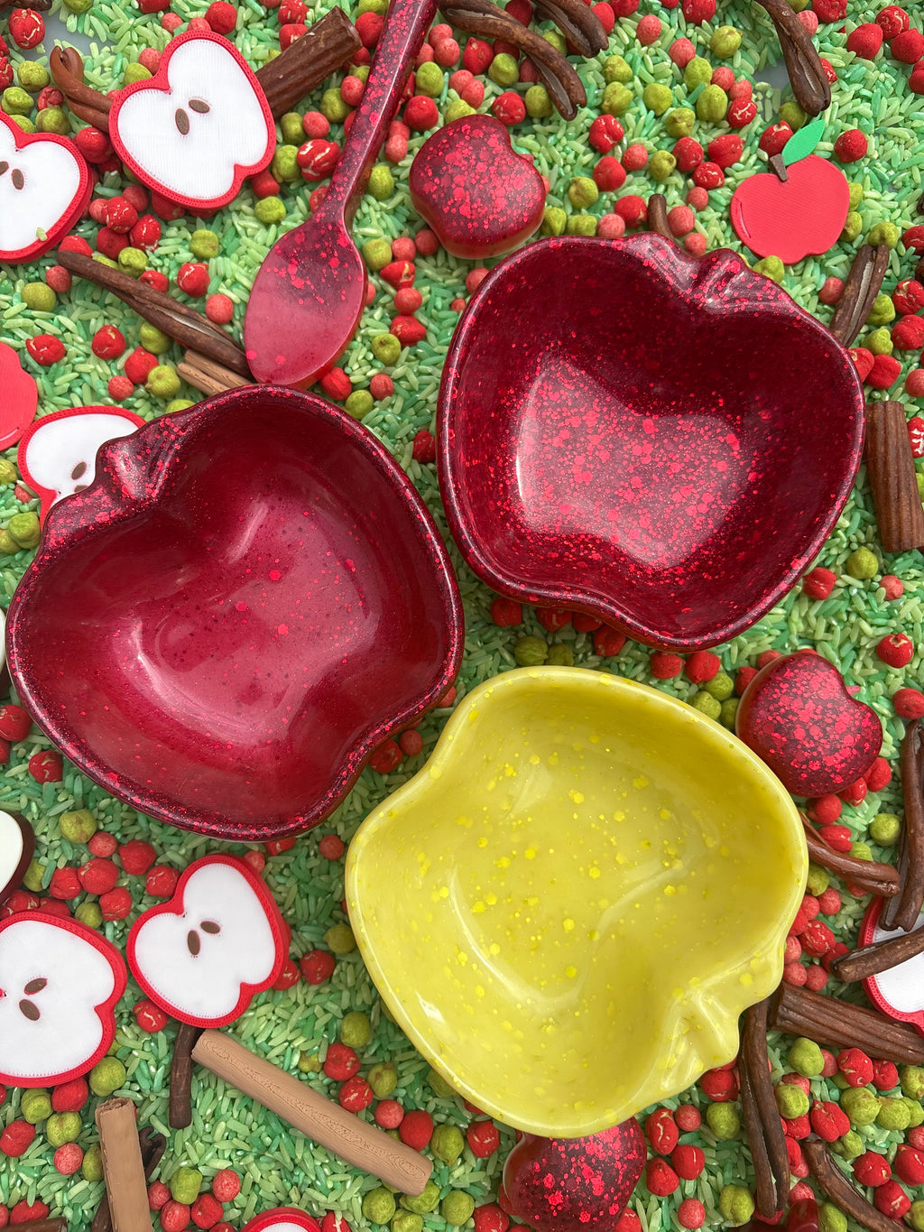 Apple trinket dish
