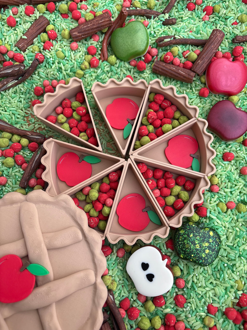3D printed pie slices