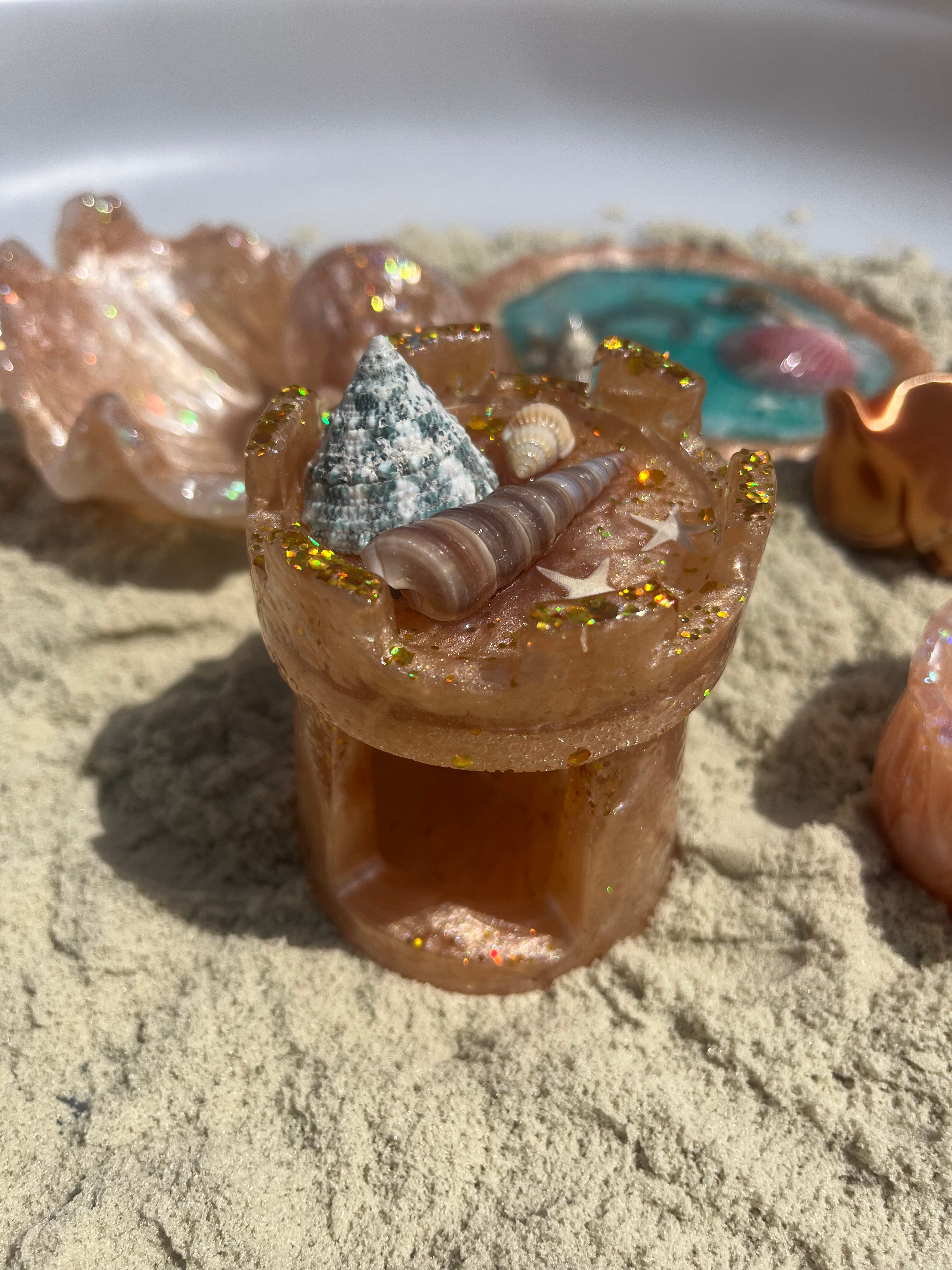 Resin sand castle