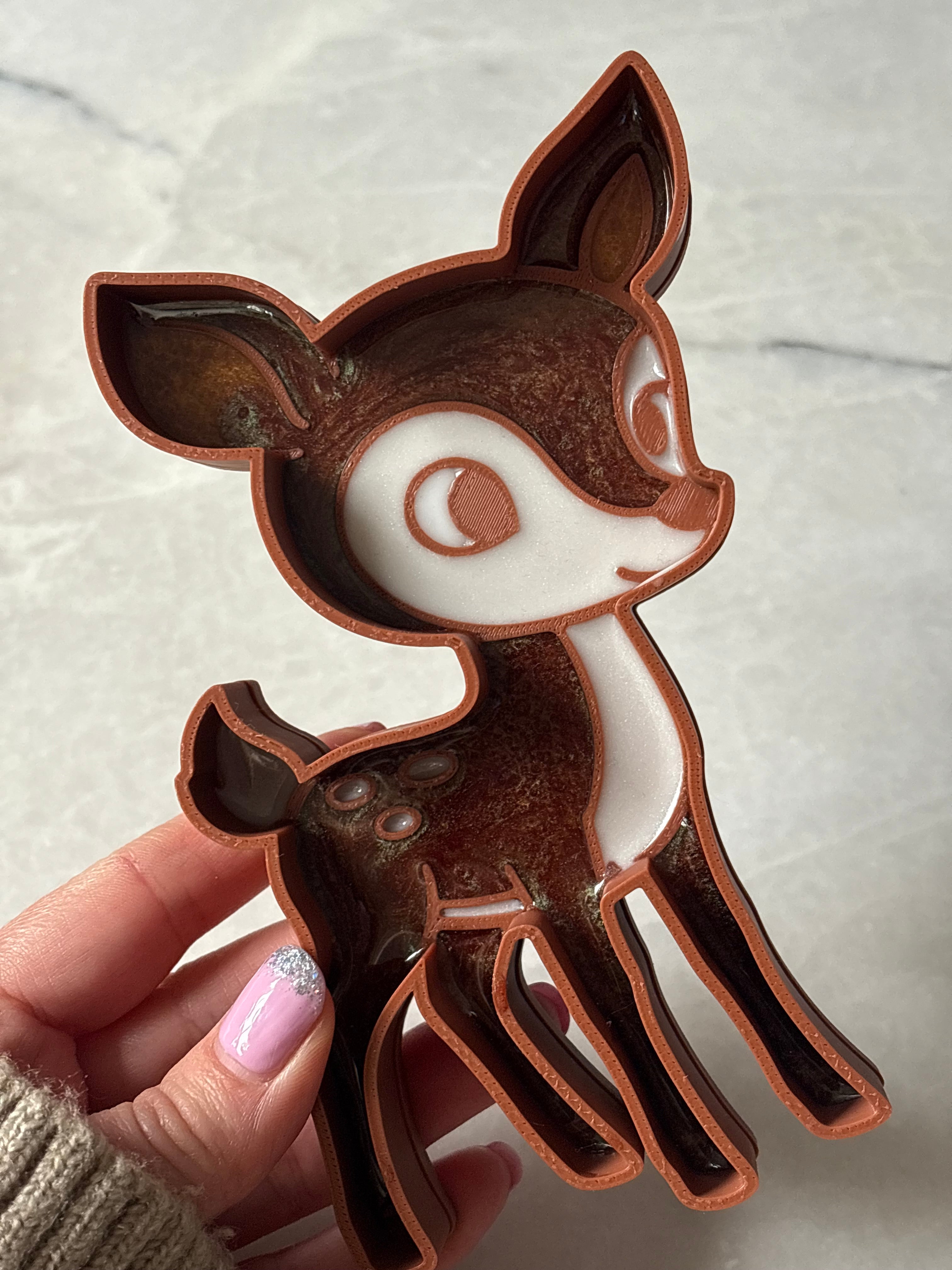 Small fawn tray