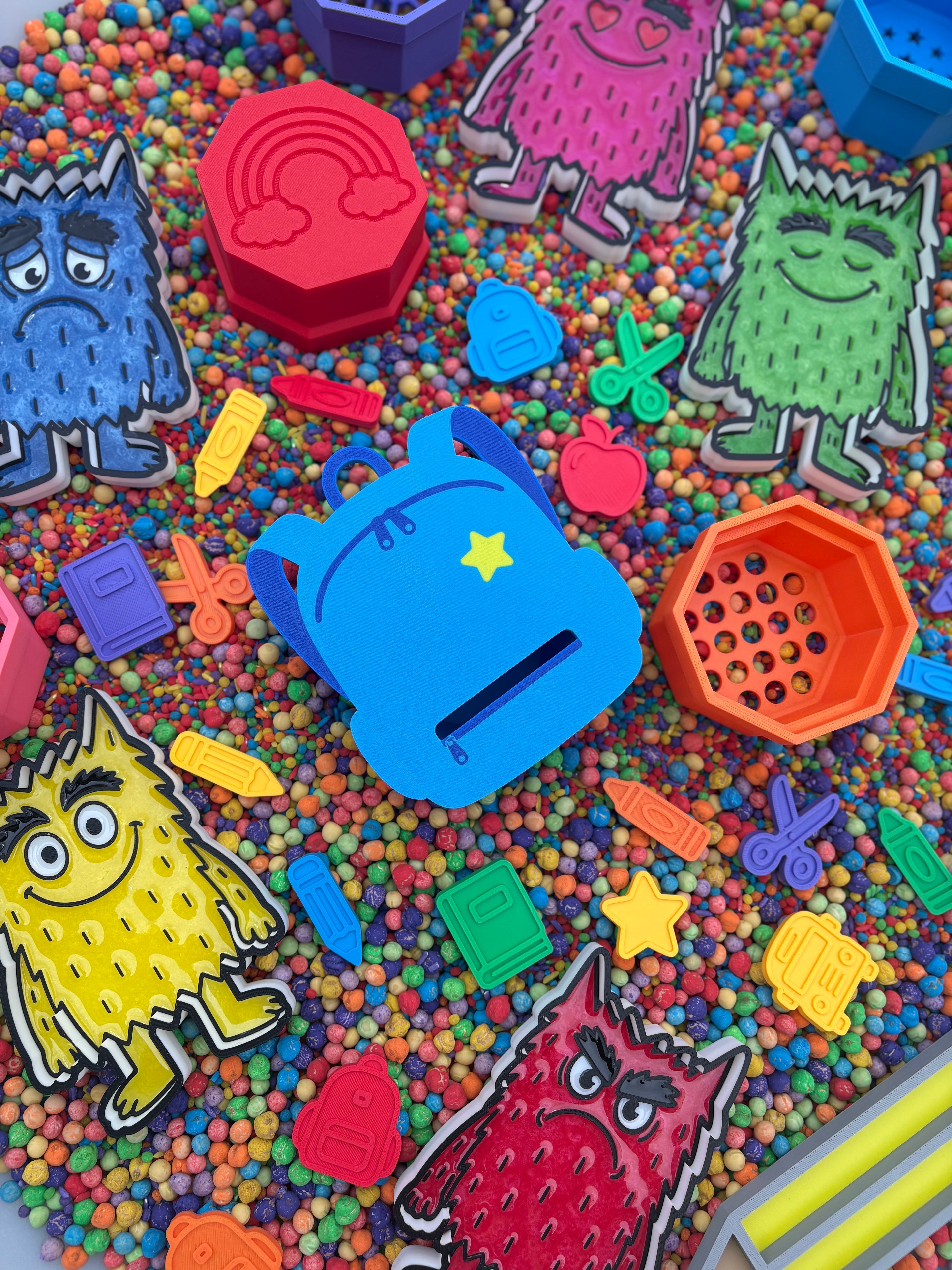 Backpack fine motor game