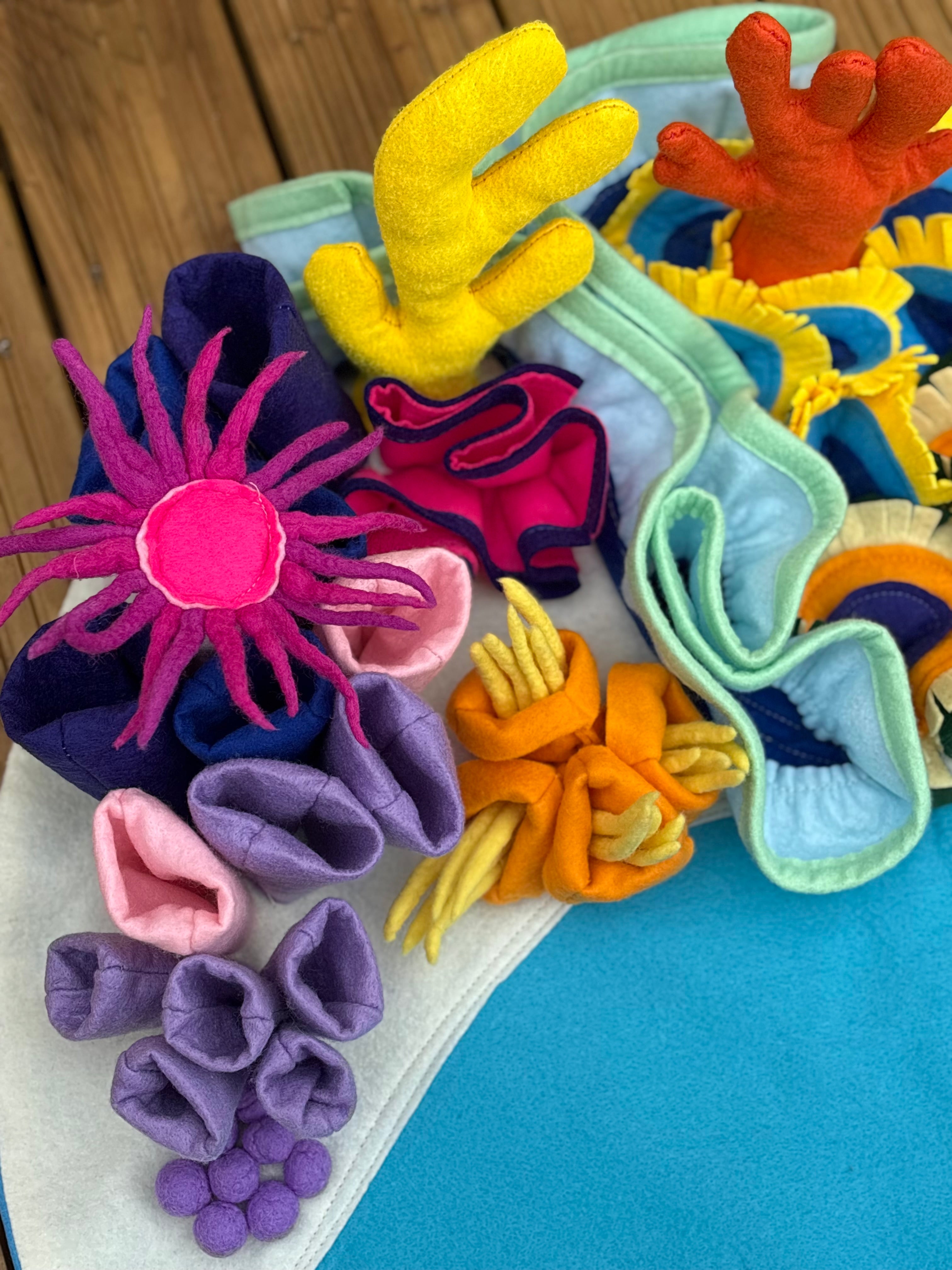 Coral reef play mat