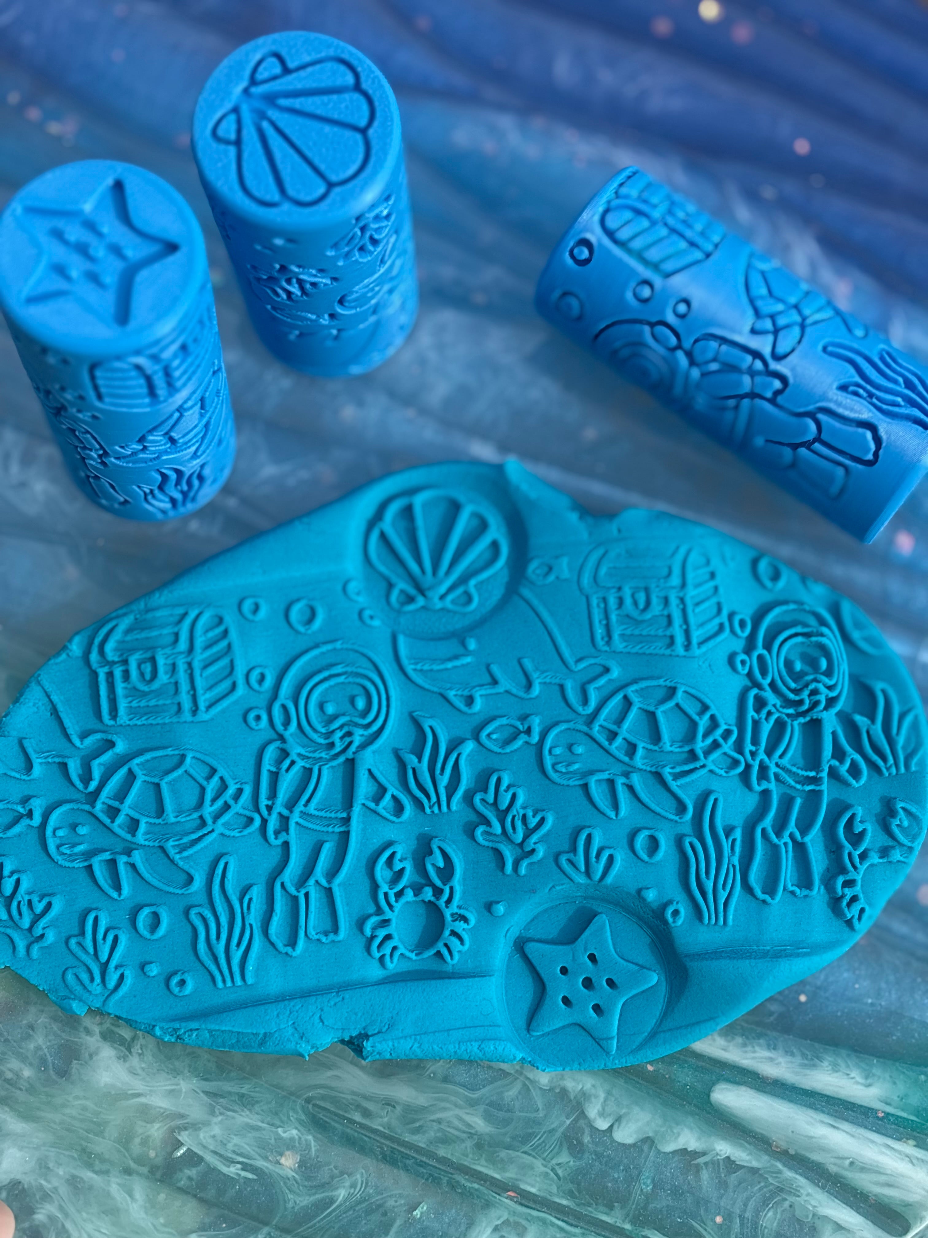 Under the sea play dough roller