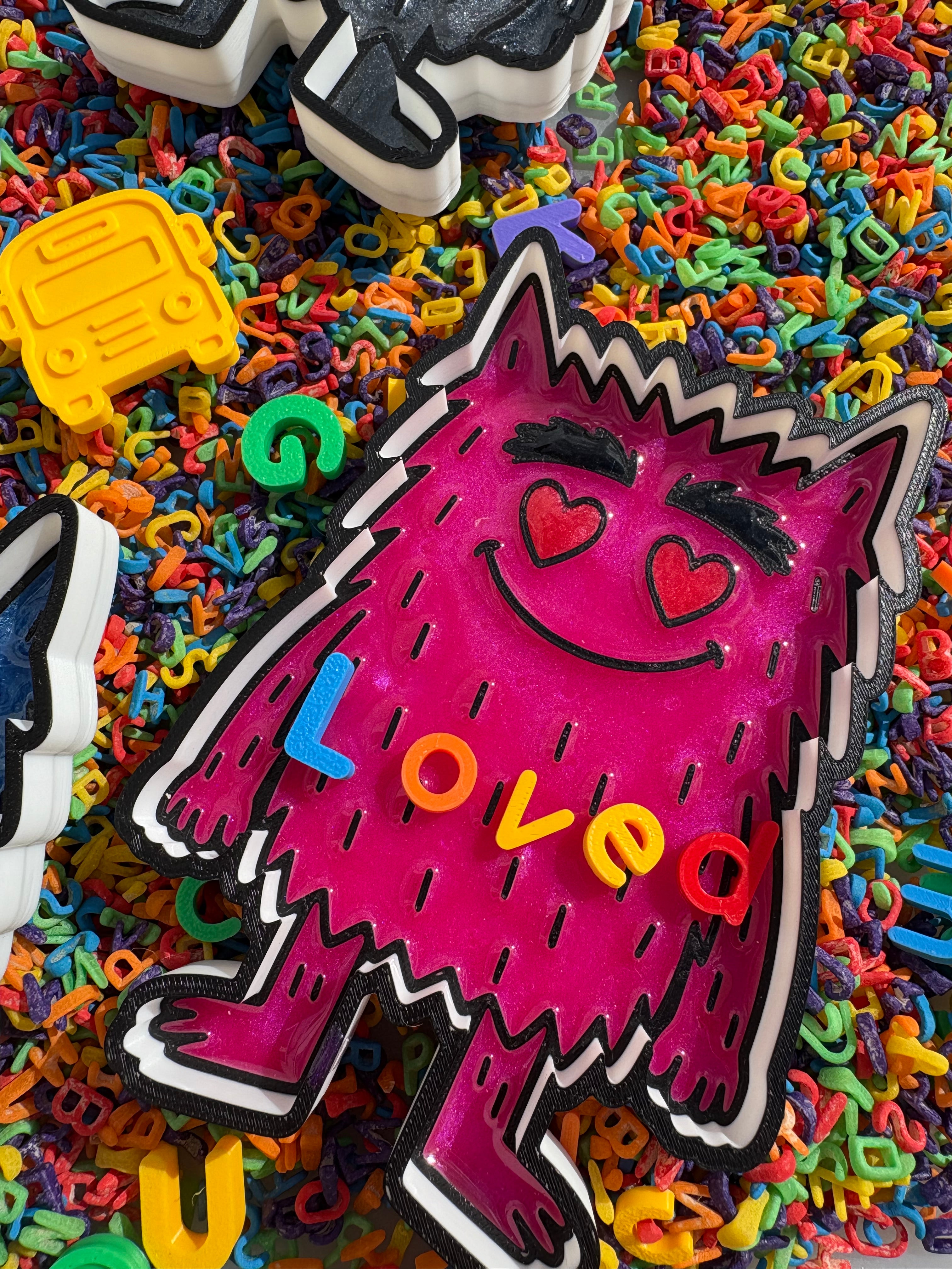 Colour monster trays (set of 6)