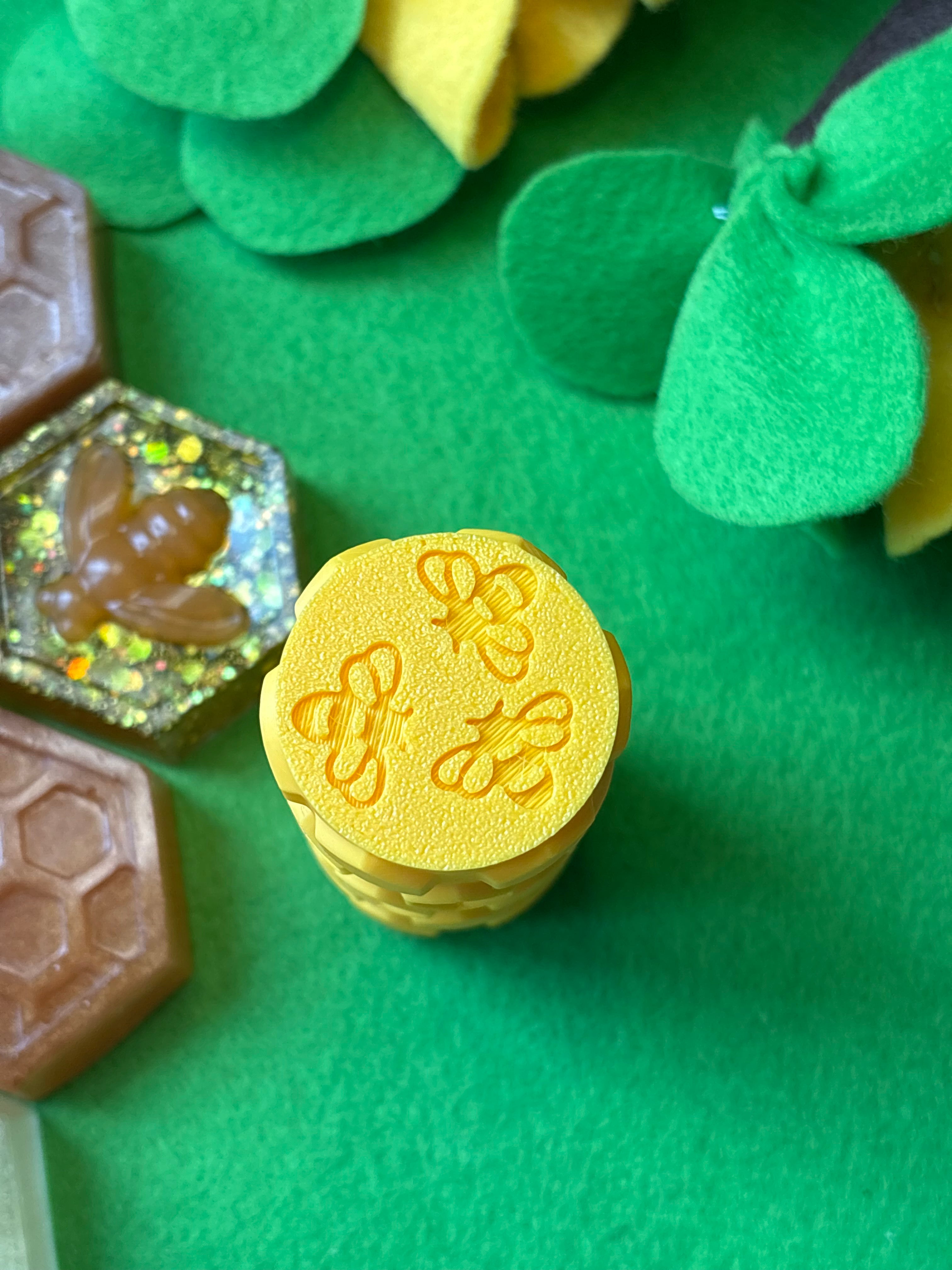 Bee themed play dough roller