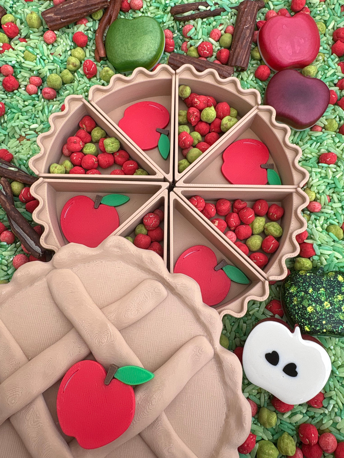 3D printed pie slices