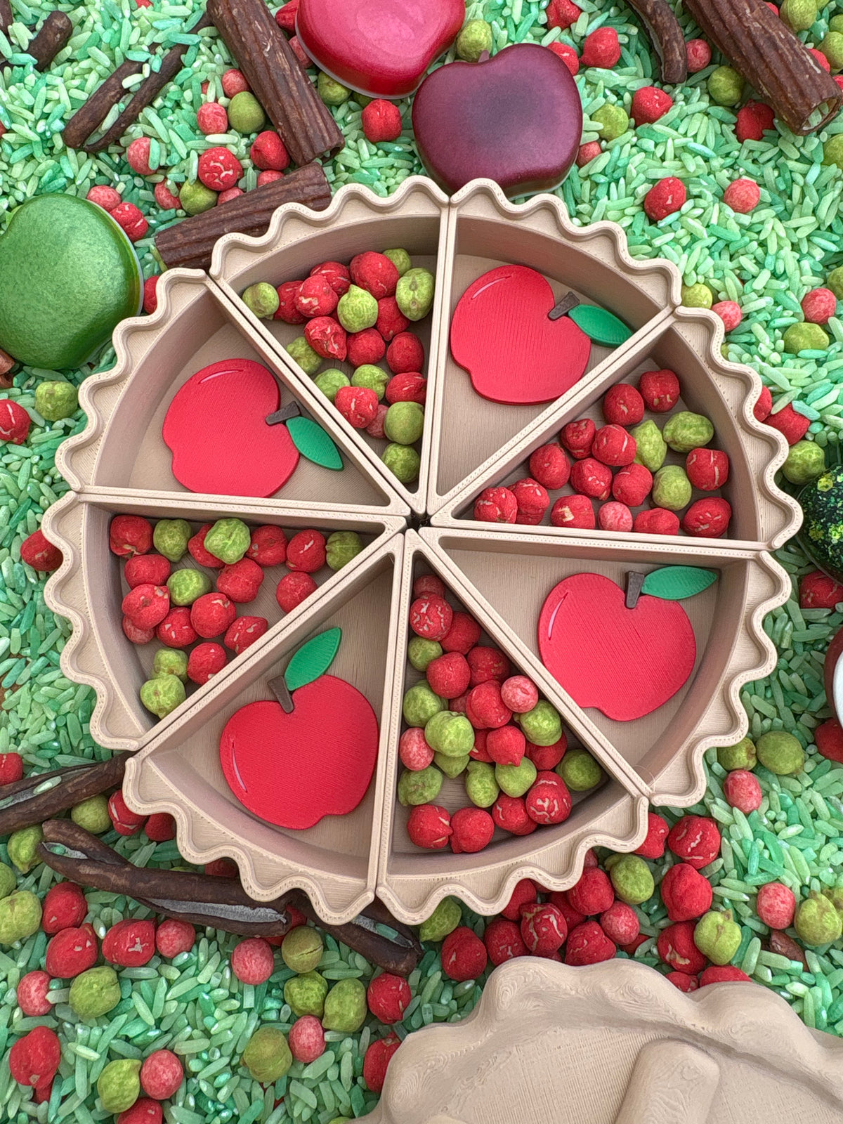 3D printed pie slices