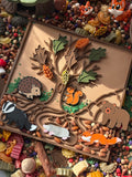 Animal burrows tray