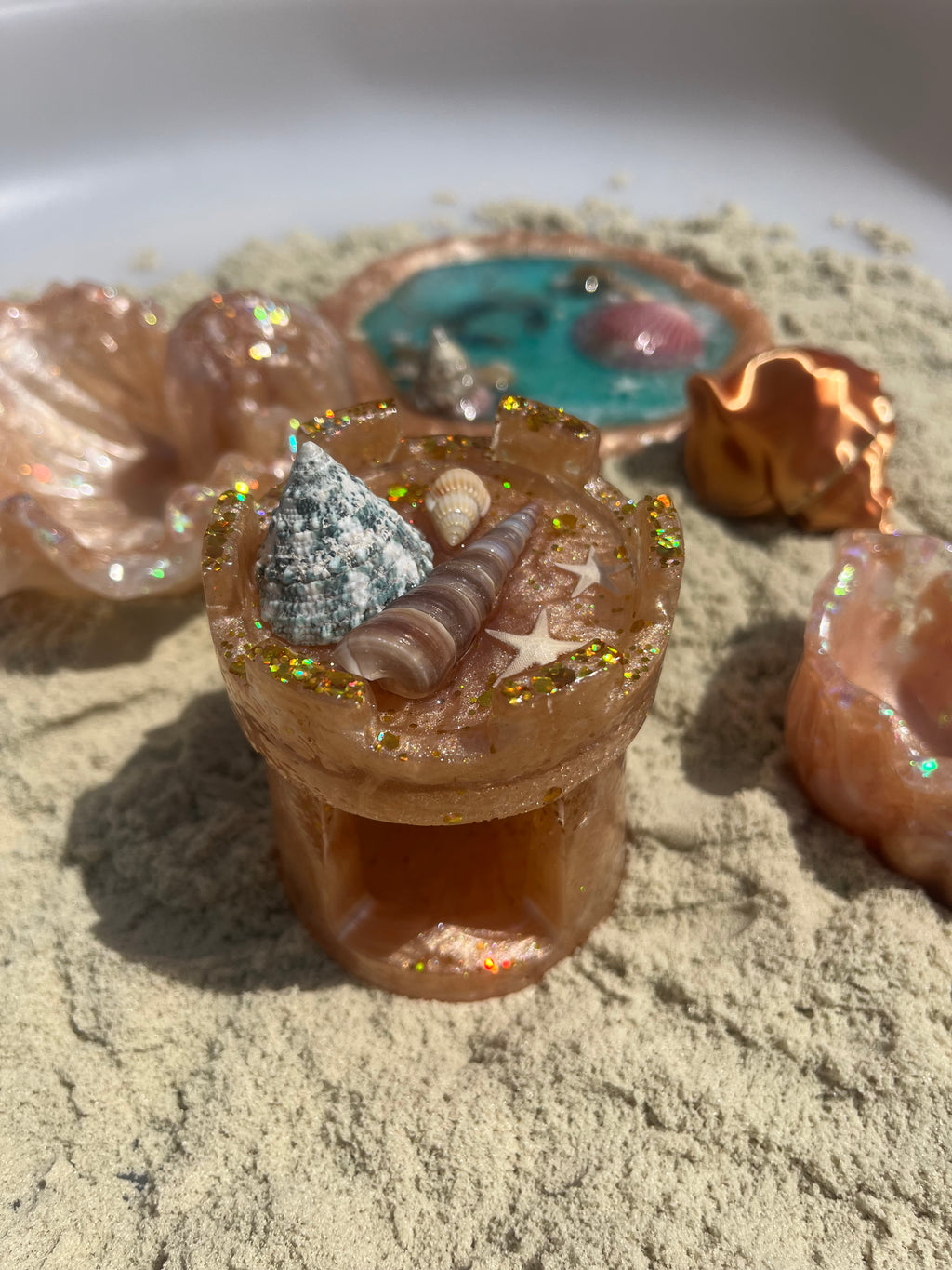 Resin sand castle