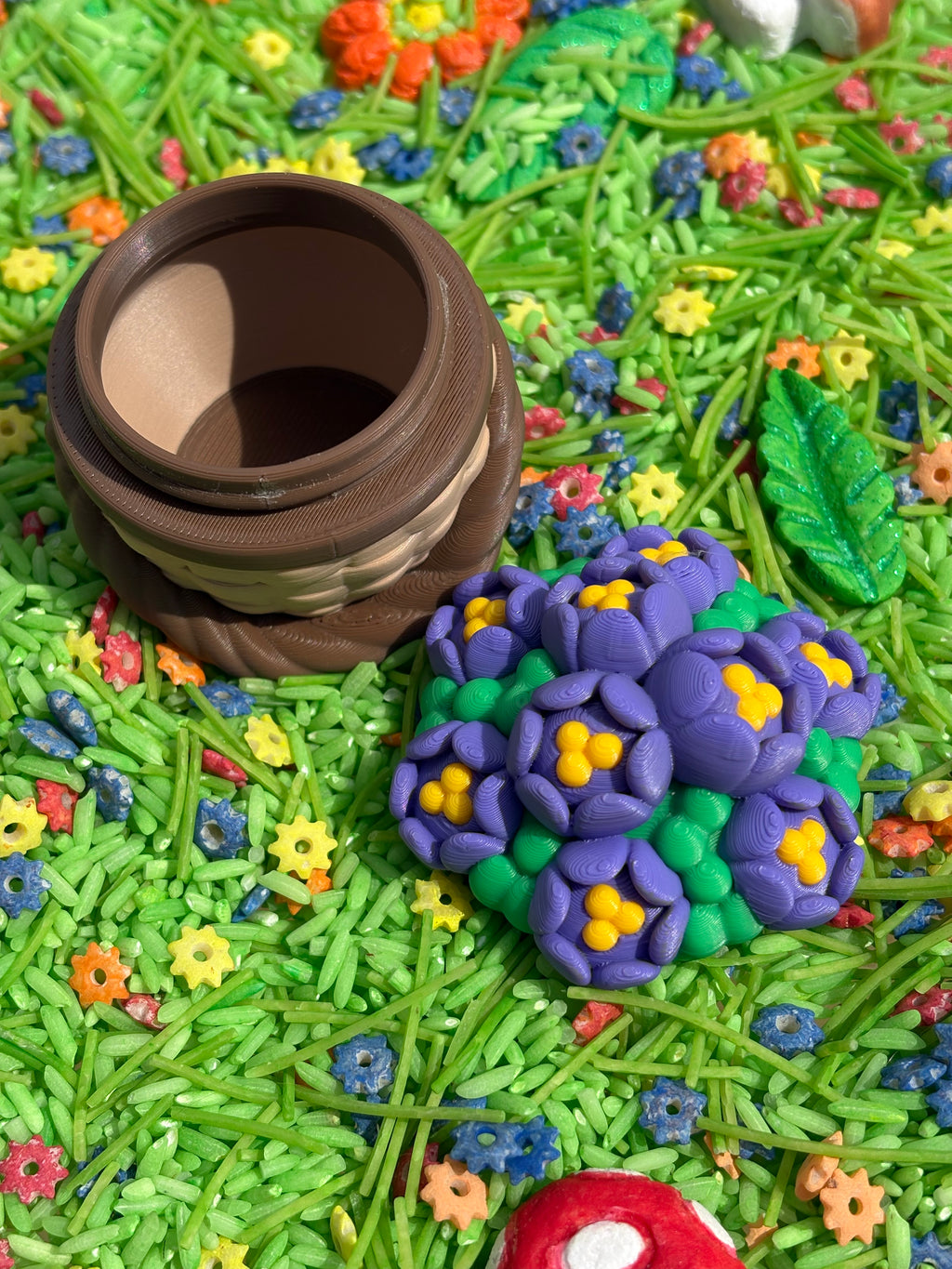 Flower basket container