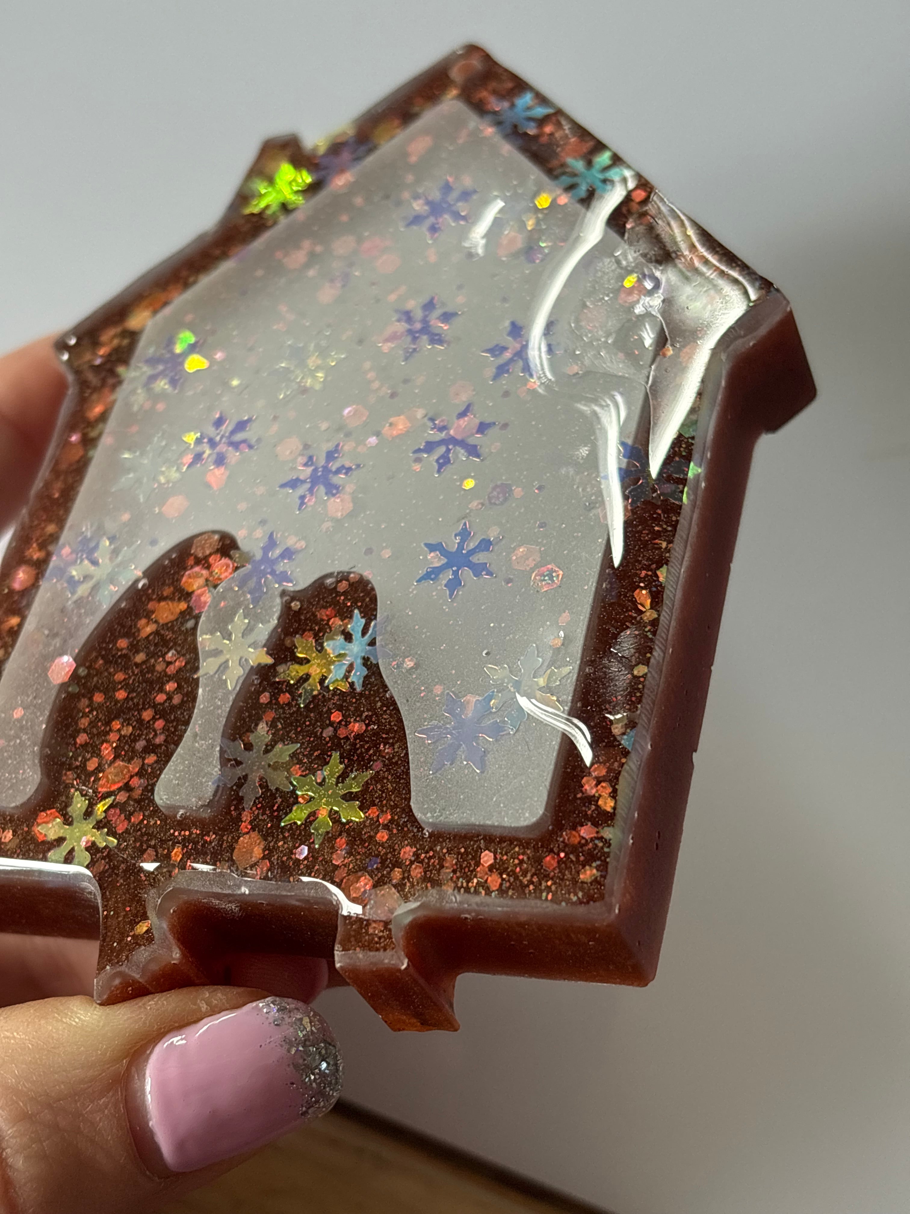 Seconds: resin bird ornament