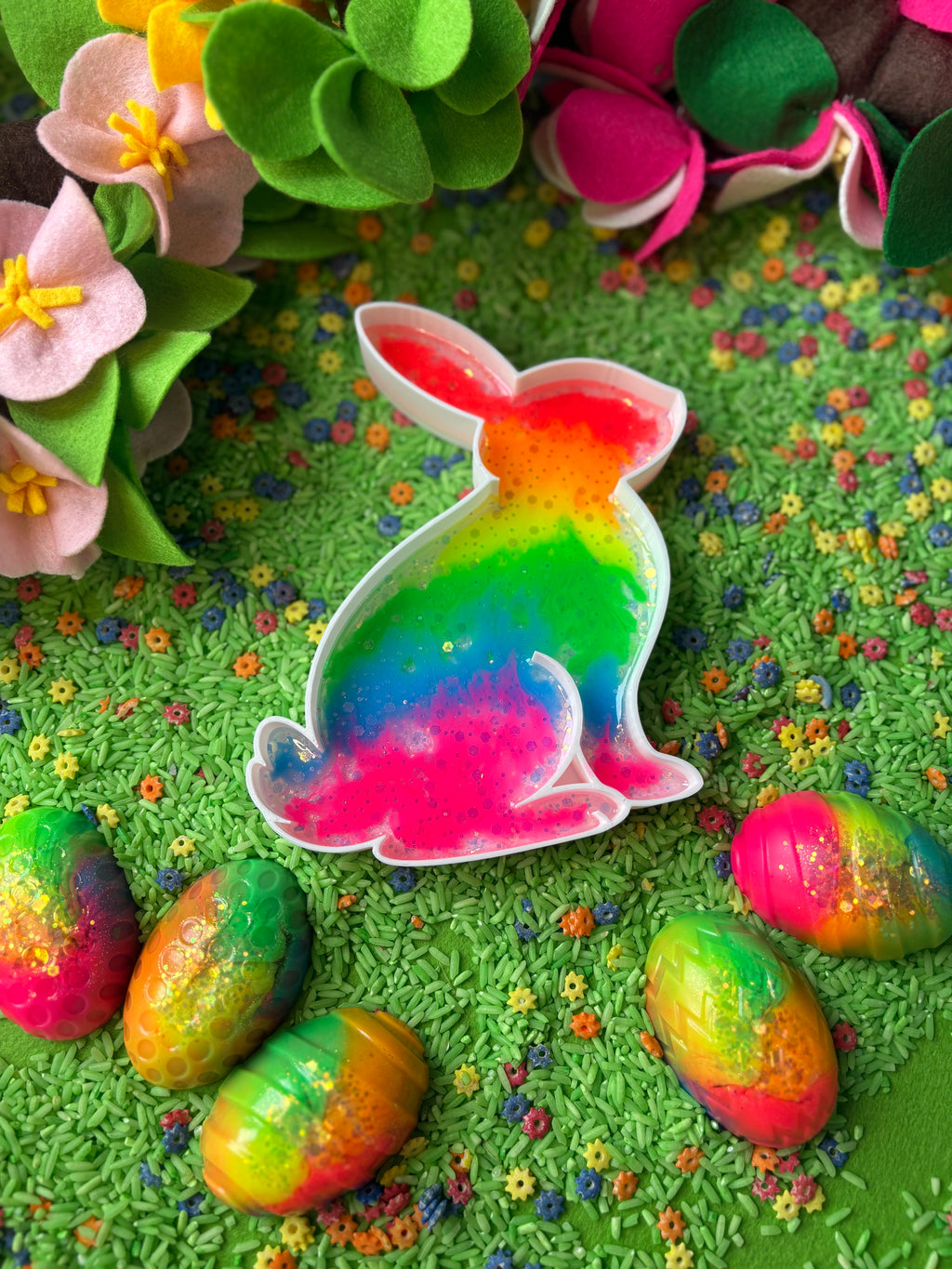Easter egg and bunny trays