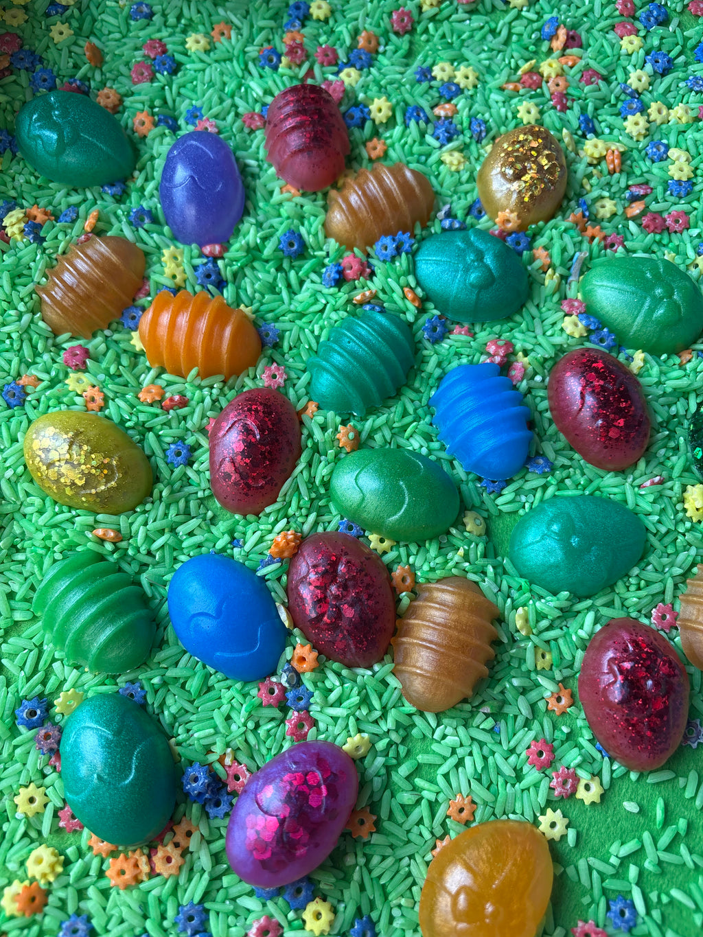 Easter eggs loose parts
