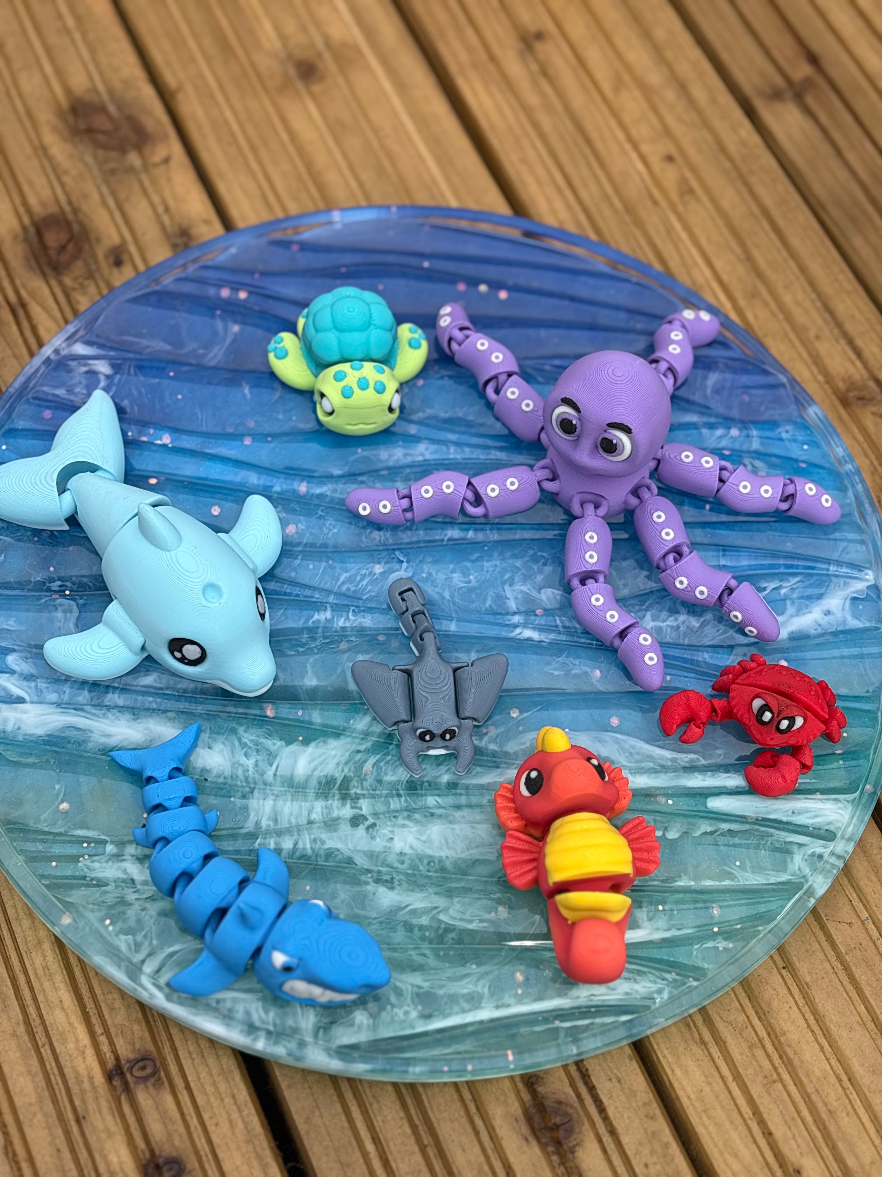 Flexi under the sea creatures