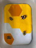 Bee themed play mat for trofast tray