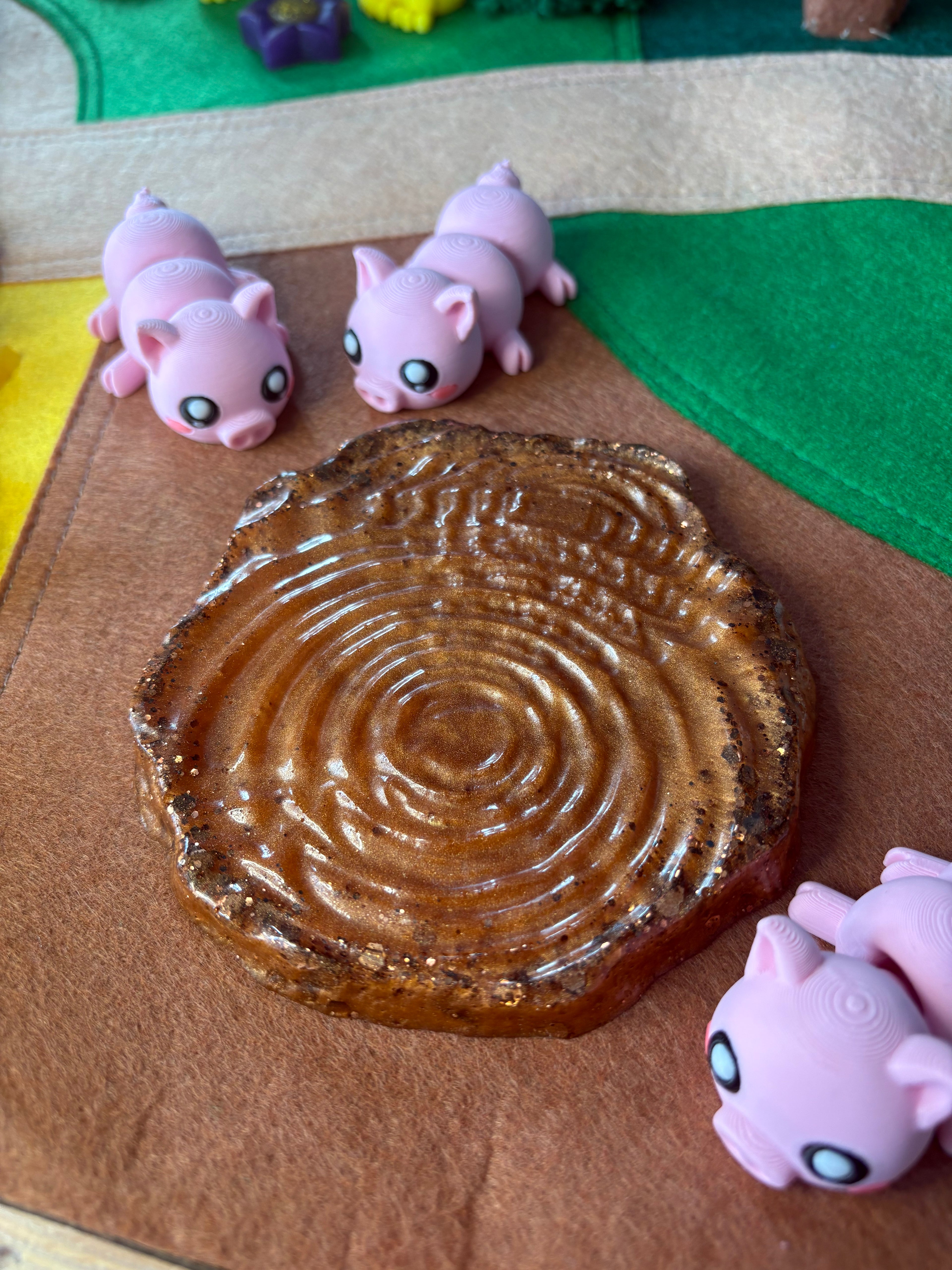 Pig and a muddy puddle