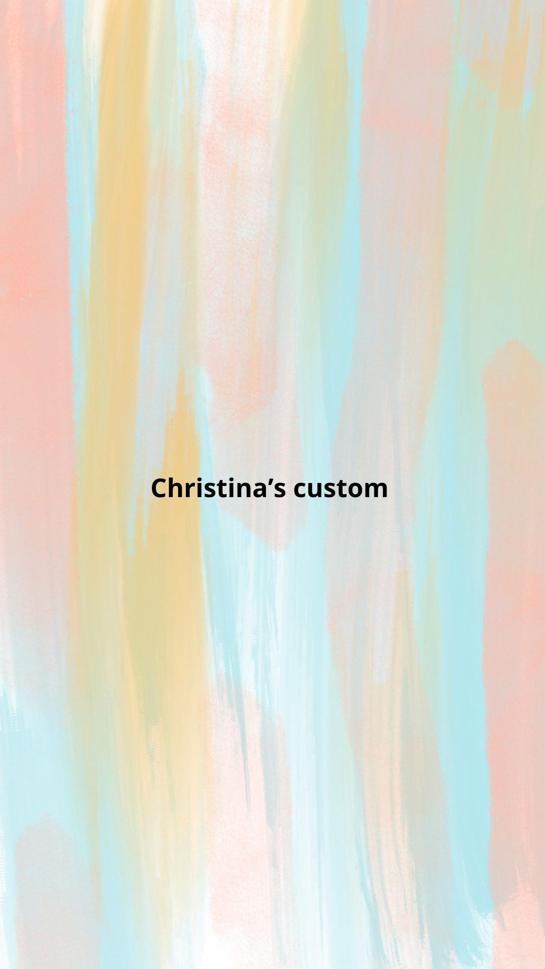 Christina’s custom