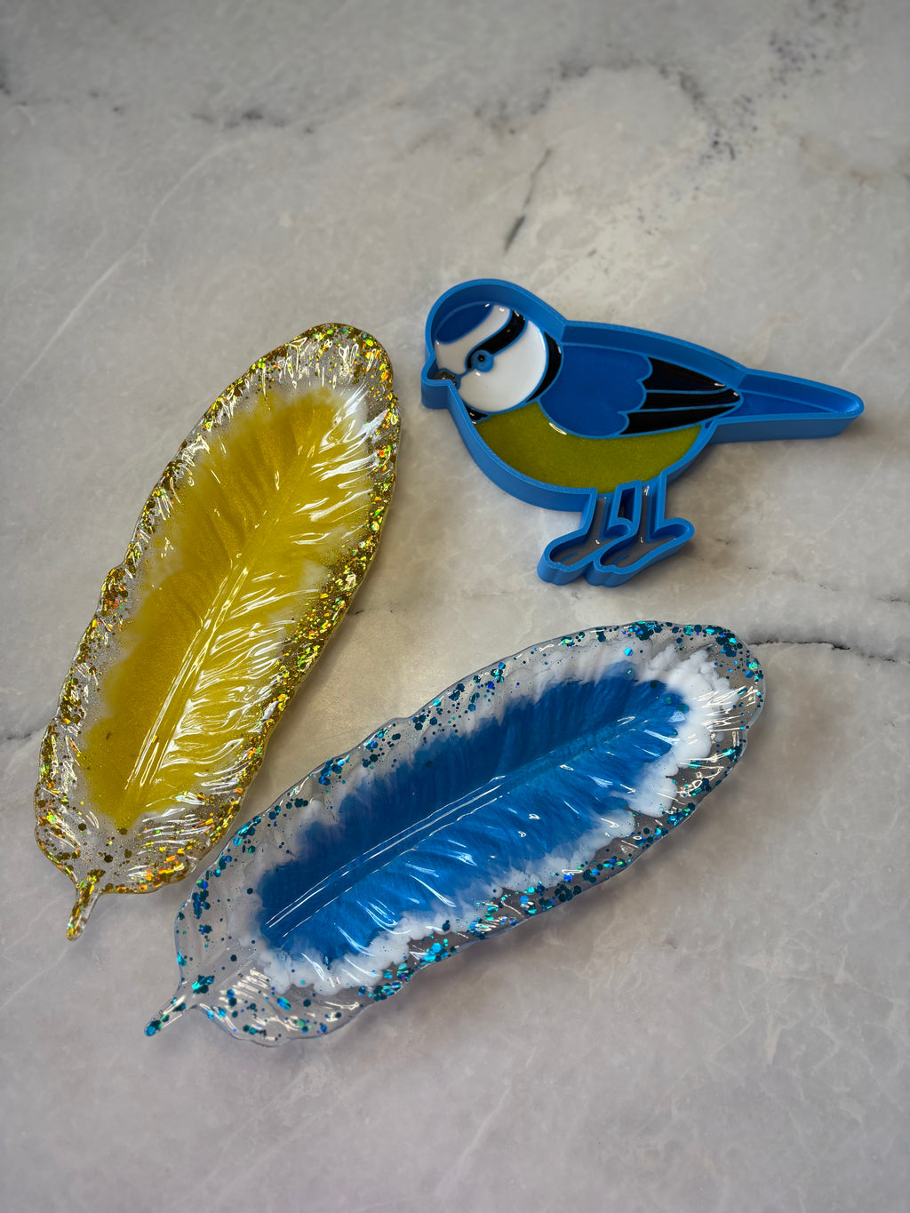 Resin Feather Dish